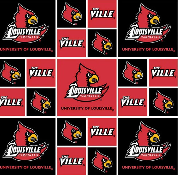 Buy NCAA University of Louisville Cardinals Block LOU-020 Cotton