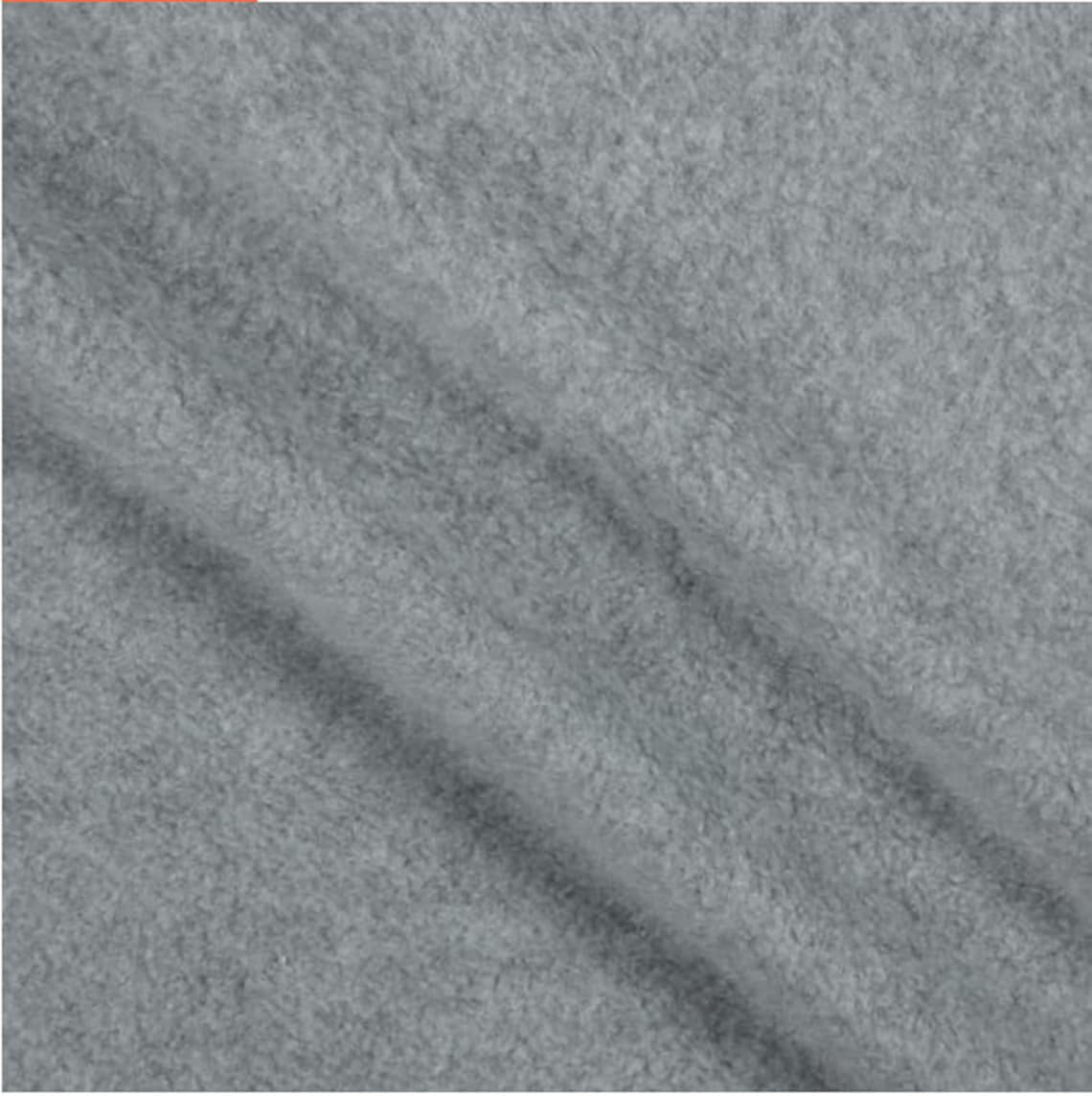 Polar Fleece Solid Heather Gray Fleece Fabric by the Yard Etsy