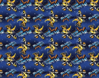 Hasbro Collection - Bumble Bee - Navy  Cotton Fabric by the Yard