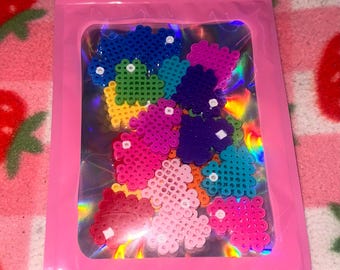 Pacote de mini corações de contas Perler