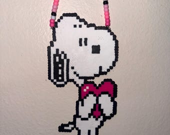 Colar Snoopy Perler