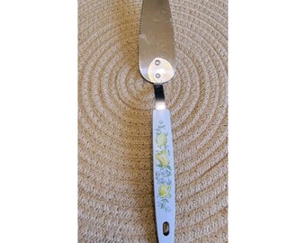 Vintage Pie Cake Server Spatula Serated Edge Mushroom Onion Pepper Made In USA