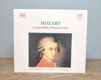 Vintage Naxos Mozart "Ausgewählte Meisterwerke" caja de 5 CD hecha en Alemania