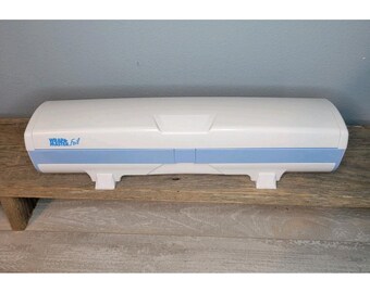 Vintage Wrapmaster 1500 Foil Dispenser Kitchen Safe & Easy Cutter White  Blue