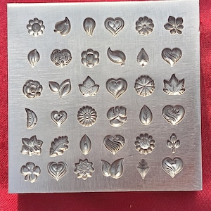 6mm Steel Impression Die | Multiple Floral Designs, Jewelry Making