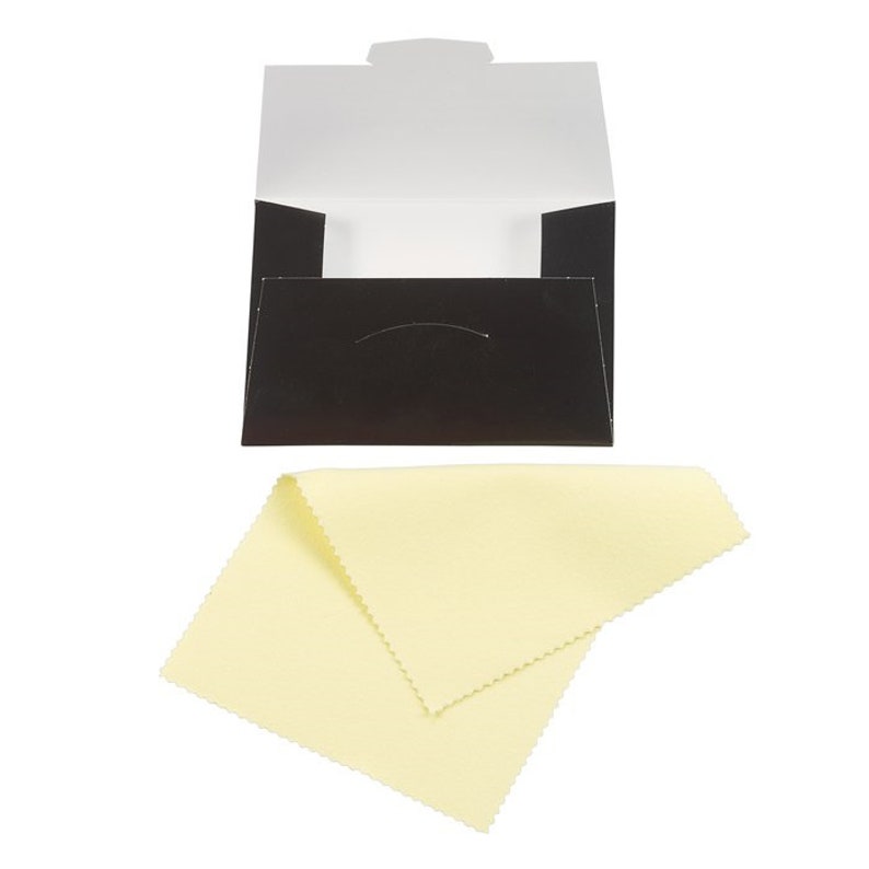 Gold 10 Sunshine Polishing Cloths for Sterling Silver Brass and Copper Jewelry in Envelopes