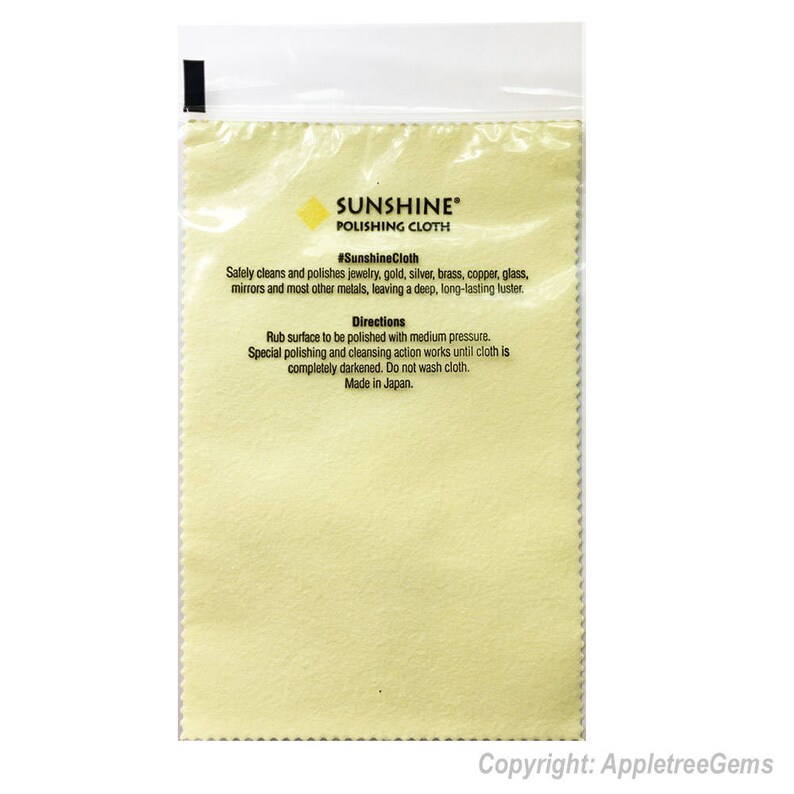 Brass and Copper Metal; Packaged in a Tube Sunshine Polishing Cloth for Sterling Silver Quantity 2 Gold