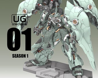 Kshatriya Fanart STL Statue | N.T.S Scale | Heavy Armored Mecha with Massive Wing Binders | 3D STL Print File Model Download