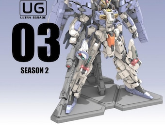 EX-S Fanart STL Statue | 1/100 Scale | Ultra Grade Heavy Armed Mecha with Base | 3D STL Print File Model Download