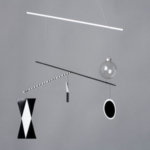 SALE-Montessori Munari Mobile-Black and White Baby Mobile