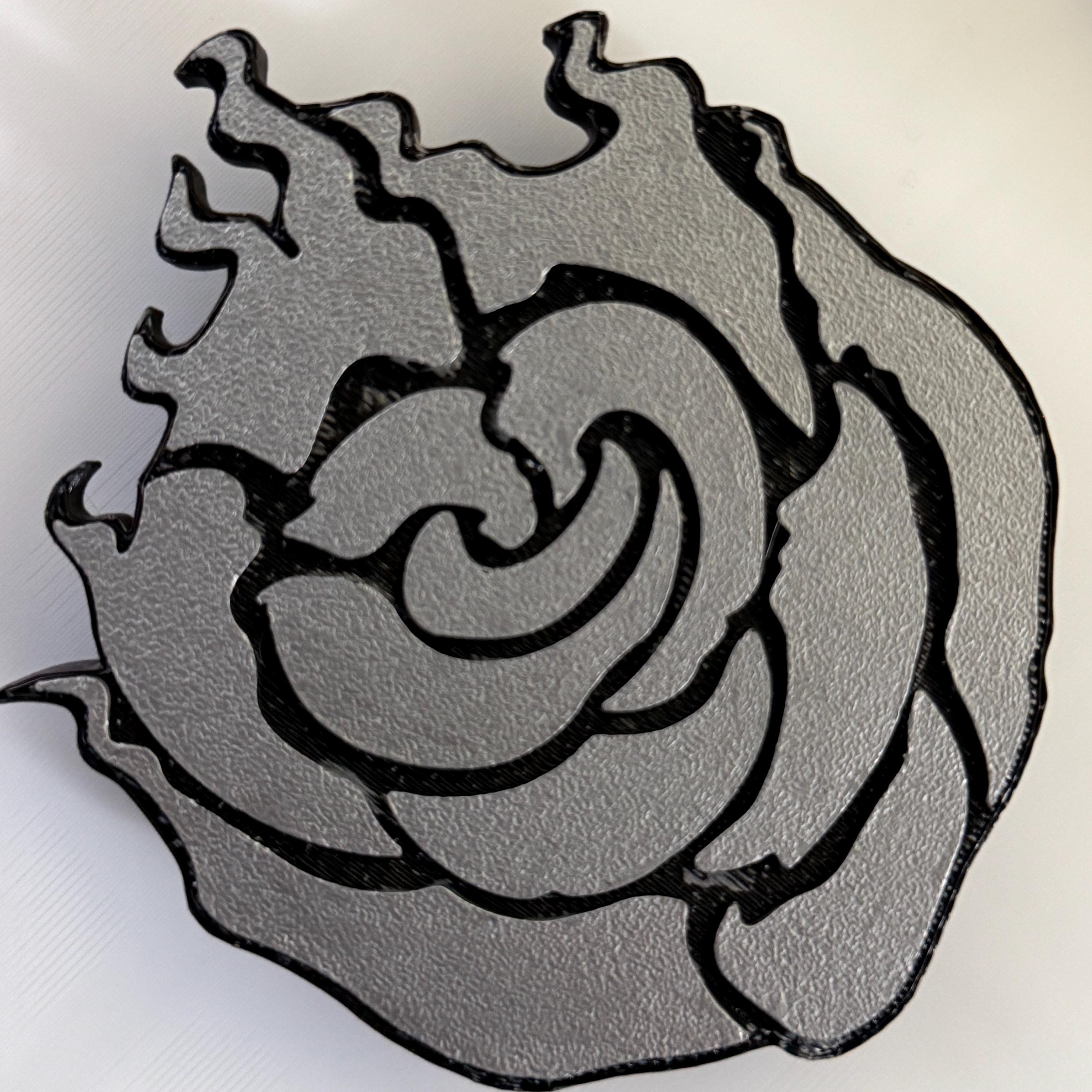 Rwby Ruby Rose Emblem Cosplay Belt Pin - Etsy