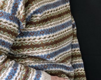 Handmade Fair Isle Jumper or Sweater - made to order or purchase sample.