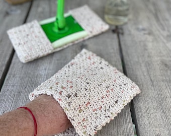 Reinigingspatroon, haakpatroonbundel, herbruikbare swiffer-hoespatroon beginnerspatroonset instant, haakpatroon thuis, eenvoudig haken