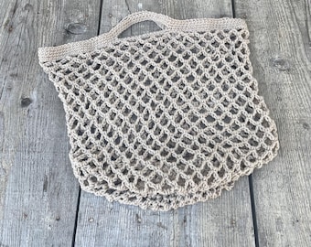 Market Bag Pattern, Crochet Market Tote, Easy Tote Crochet, Crochet Bag pattern, French Market Tote Pattern, Easy Crochet Pattern, Mesh Bag