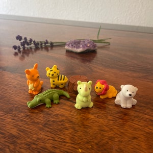 Iwako Eraser Set Japan Eraser Japanese Safari Animal Eraser 3d Eraser Novelty Lion Eraser Koala Desk Decor Crocodile Eraser Tiger Bear Decor