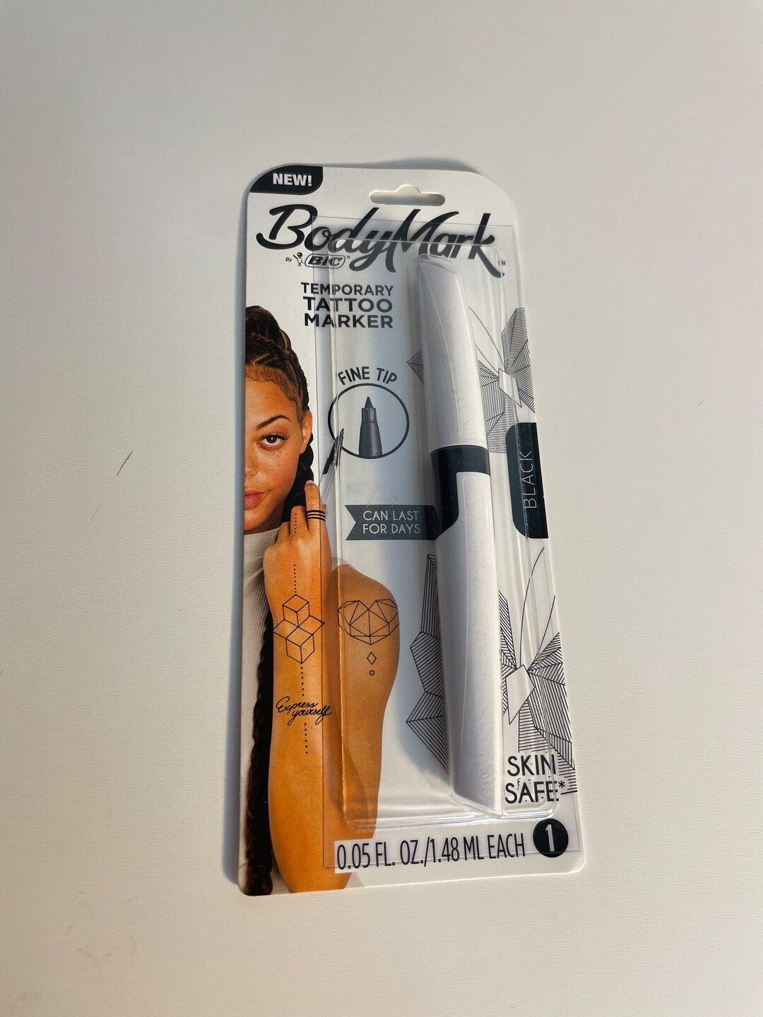 Temporary Tattoo Marker Body Marker Black Tattoo Marker Skin Etsy