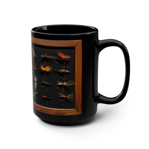 Taza de pesca con mosca, regalo de pesca para papá, regalo de pescador, regalo de pesca único, regalo de pesca con mosca para hombres, regalo de pesca para él, regalo de pesca imagen 2