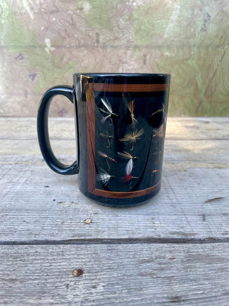 Taza de pesca con mosca, regalo de pesca para papá, regalo de pescador, regalo de pesca único, regalo de pesca con mosca para hombres, regalo de pesca para él, regalo de pesca imagen 6