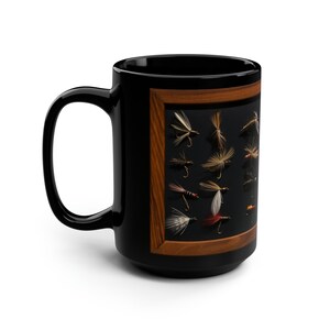 Taza de pesca con mosca, regalo de pesca para papá, regalo de pescador, regalo de pesca único, regalo de pesca con mosca para hombres, regalo de pesca para él, regalo de pesca imagen 3