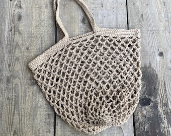 Crochet Mesh Tote, Crochet Tote Bag, Long Handle Bag Mesh, Beginner Crochet Bag, Mesh Tote Pattern, Mesh Bag Pattern, Crochet Pattern