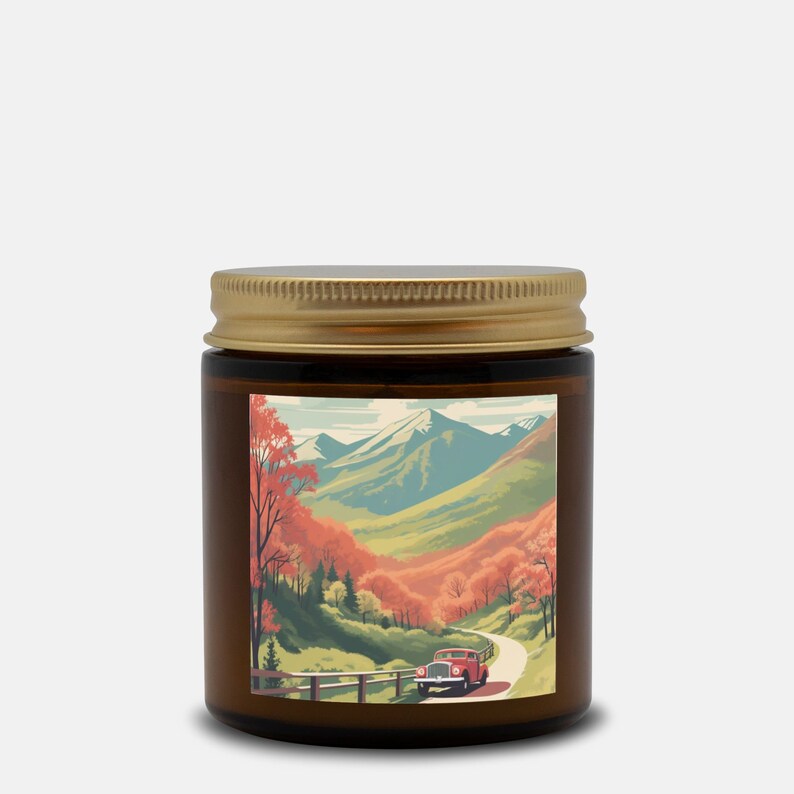 Retro National Park Candle North Cascades in Autumn Candle Fall Scent