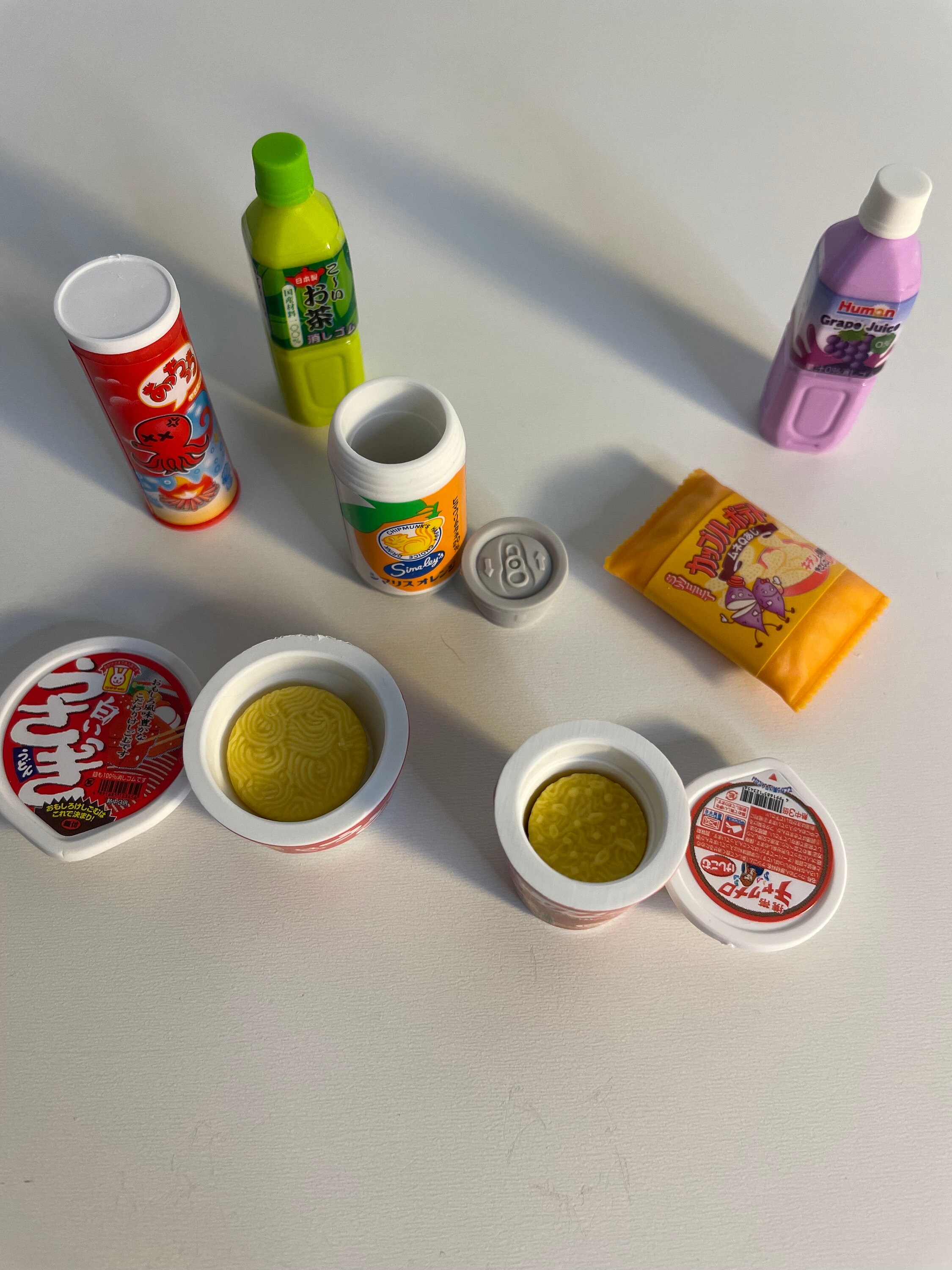 Iwako Eraser Set Made in Japan Eraser Japanese Snack Eraser 3d Eraser Japanese Snack Novelty