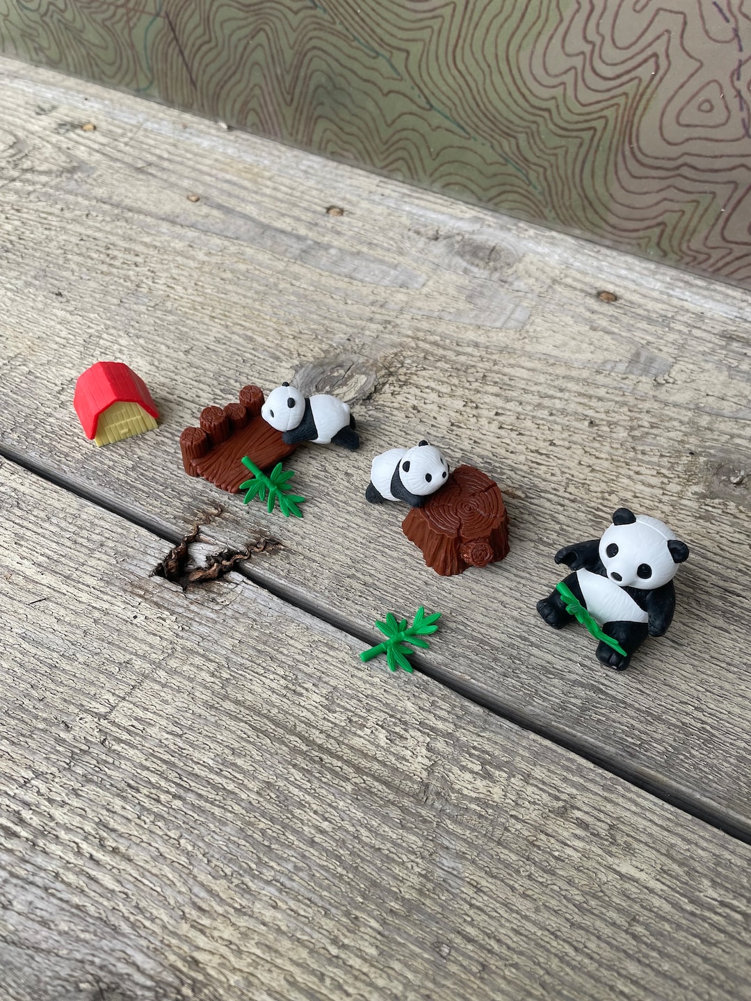 Panda Eraser Iwako Eraser Set Japan Eraser Japanese Panda Etsy