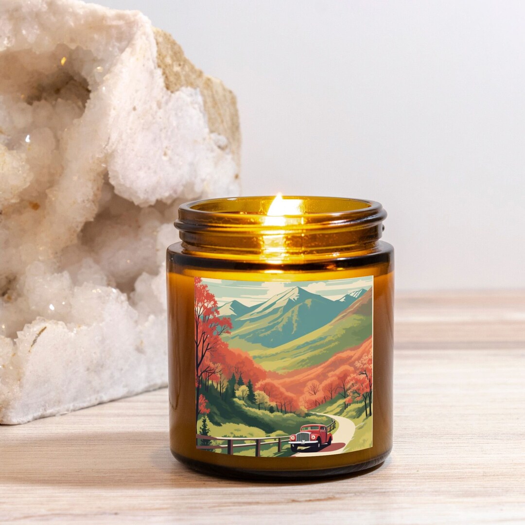 Retro National Park Candle North Cascades in Autumn Candle Fall Scent