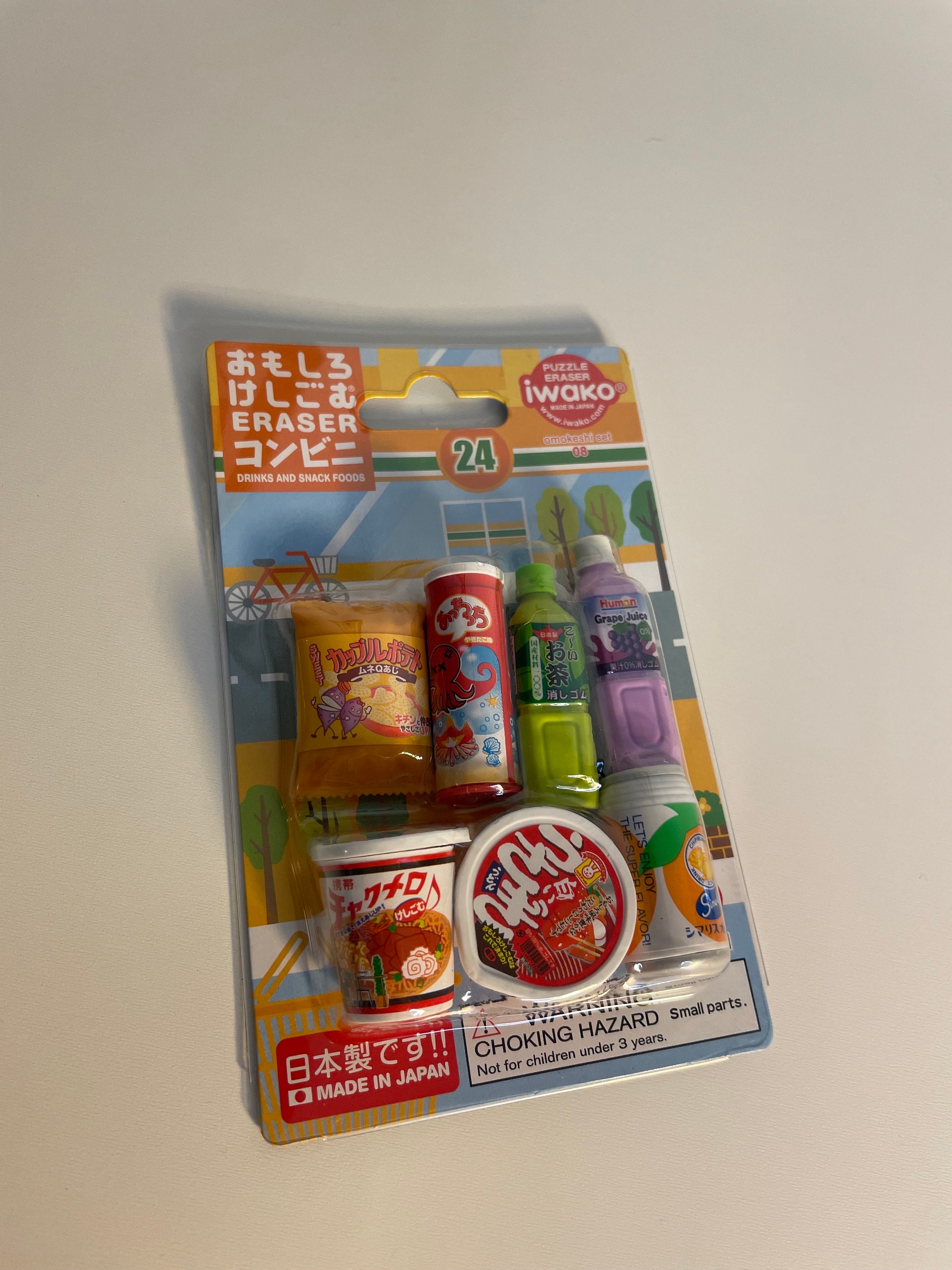 Iwako Eraser Set Made in Japan Eraser Japanese Snack Eraser 3d Eraser Japanese Snack Novelty