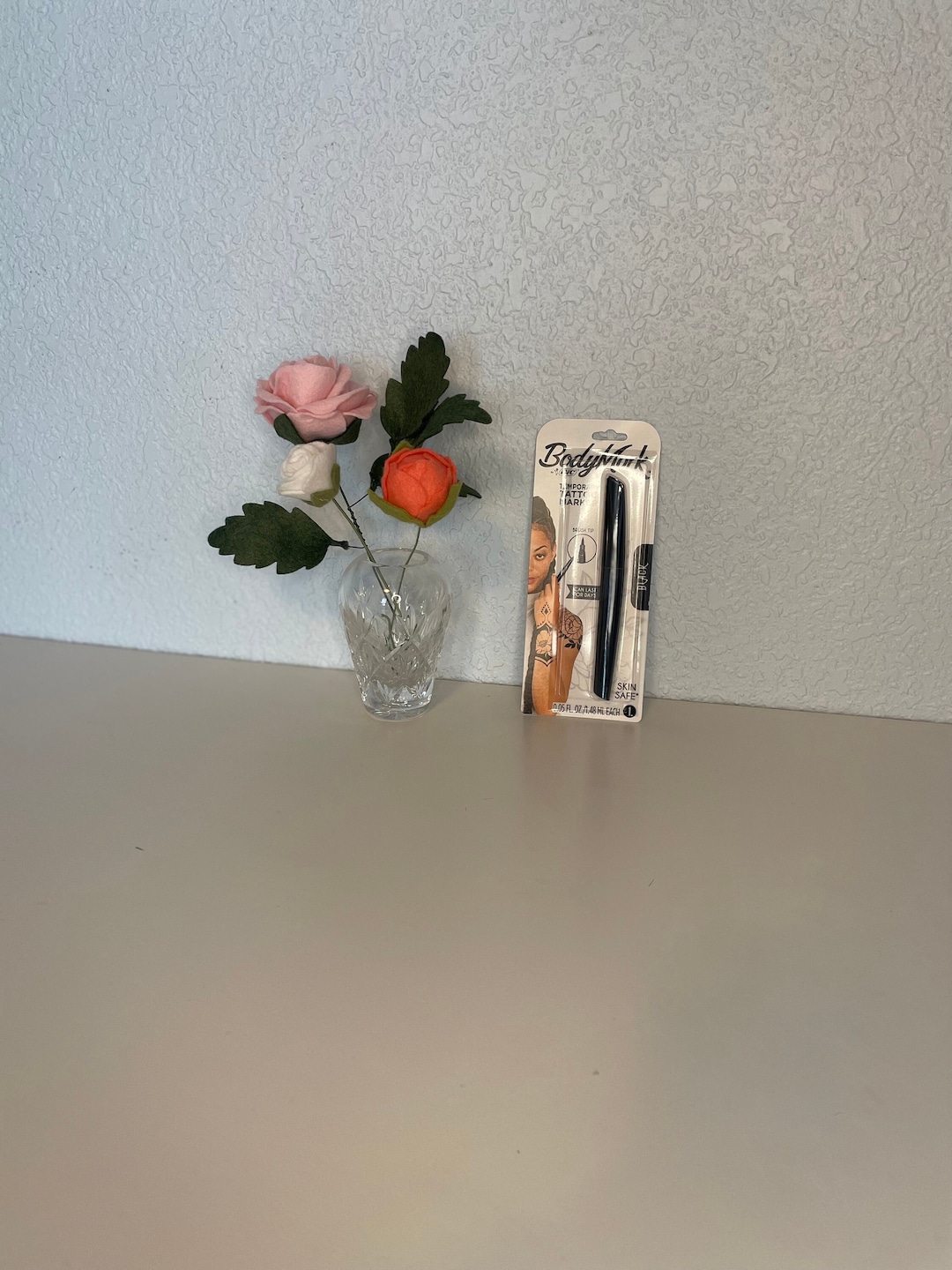 Temporary Tattoo Marker Body Marker Black Tattoo Marker Skin Safe Cosmetic Pen Brush Tip Costume