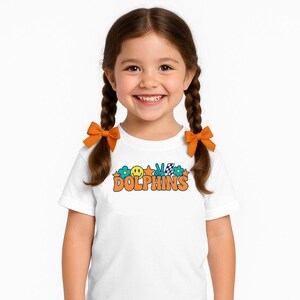 Miami Dolphins Toddler T-Shirt - Groovy Retro Kids Football Shirt