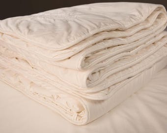 Mulberry Silk & Wool Blend Duvet - All Season Queen Comforter