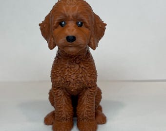 Goldendoodle Labradoodle Dog 3D Figurine Statue Ornament