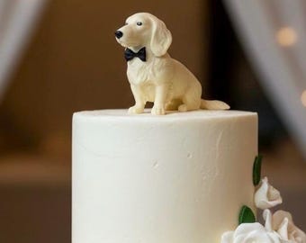 Dachshund Dog Wedding Cake Topper - Customizable - Long Haired