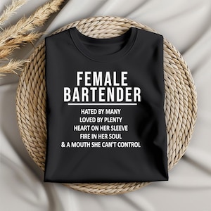 Female Bartender Clip Art | JPEG | PNG - Bartender TShirt Design - Cricut & Silhouette Friendly | Sassy Design