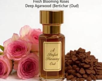 Oud & Roses Attar | Rose Oud Perfume Oil | Alcohol-Free Unisex Fragrance