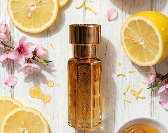 Honey Citrus Perfume Oil, Unisex Alcohol-Free Attar, Fresh Sweet Fragrance (Roll On)