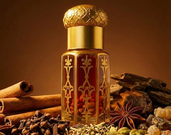 Shamama Attar - Aceite de perfume tradicional oriental, picante y herbáceo, natural, de larga duración, unisex, con aroma árabe