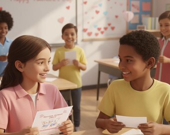 Kids Valentine Cards | Animal Classroom Printables (PDF Bundle + Zip File