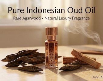 Pure Indonesian Oud Oil | Agarwood Attar, Smoky Fragrance (3ml) | Luxury Vegan Oud