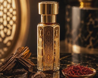 Oud for Glory Attar Oil | Saffron, Nutmeg, Alcohol-Free Halal Fragrance