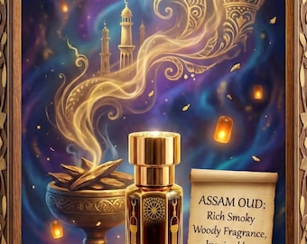 Assam Oud Attar | Smoky Indian Perfume Oil, Alcohol Free