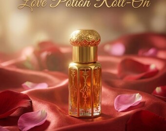 Love Potion Roll On 11ml | Romantic Perfume Oil | Sensual Aromatherapy Blend | Valentine Gift for Her Him | Mood Enhancing Roll-On