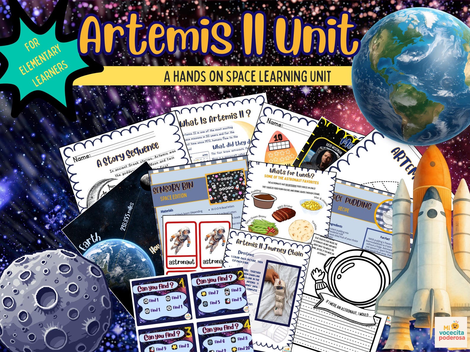 Artemis II Space Unit | Montessori STEM Activities for Elementary ...