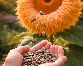 50 Yellow Teddy Bear Sunflower Seeds - Fill Your Garden with Sunshine!