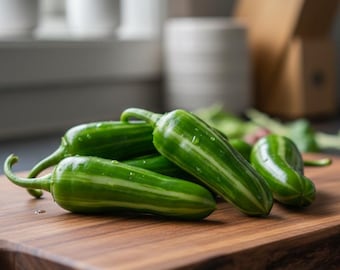 25+ Variegated Jalapeño Seeds - Unique Striped Hot Pepper, Organic, USA Grown