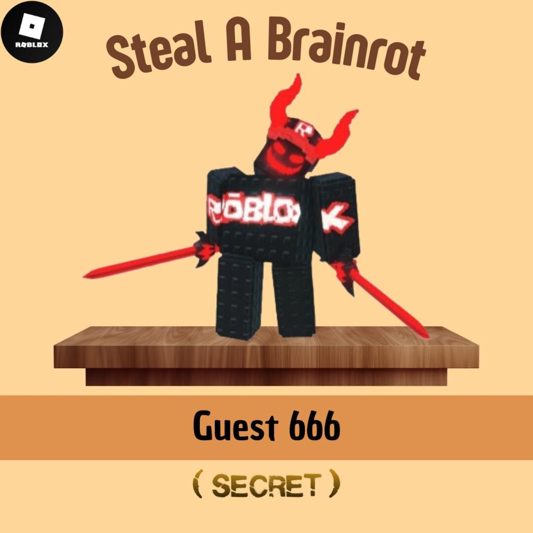 Guest 666 ( Secret ) - Roblox Steal A Brainrot - Roblox Play - Roblox ...