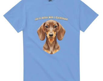 Dachshund T-Shirt | Cute Doxie Dog Lover Tee | Wiener Dog Mom Gift | Unisex Dachshund Owner Shirt