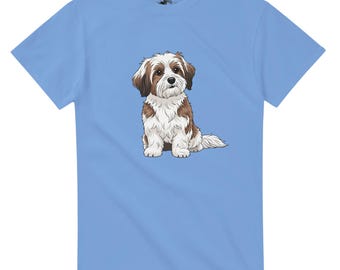 Camiseta de perro Shih Tzu: adorable y esponjosa camiseta con gráfico de Shih Tzu para amantes de los perros y dueños de mascotas.