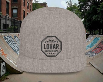 Lohar Hex Badge Flat Bill Snapback | Vintage Logo Cap